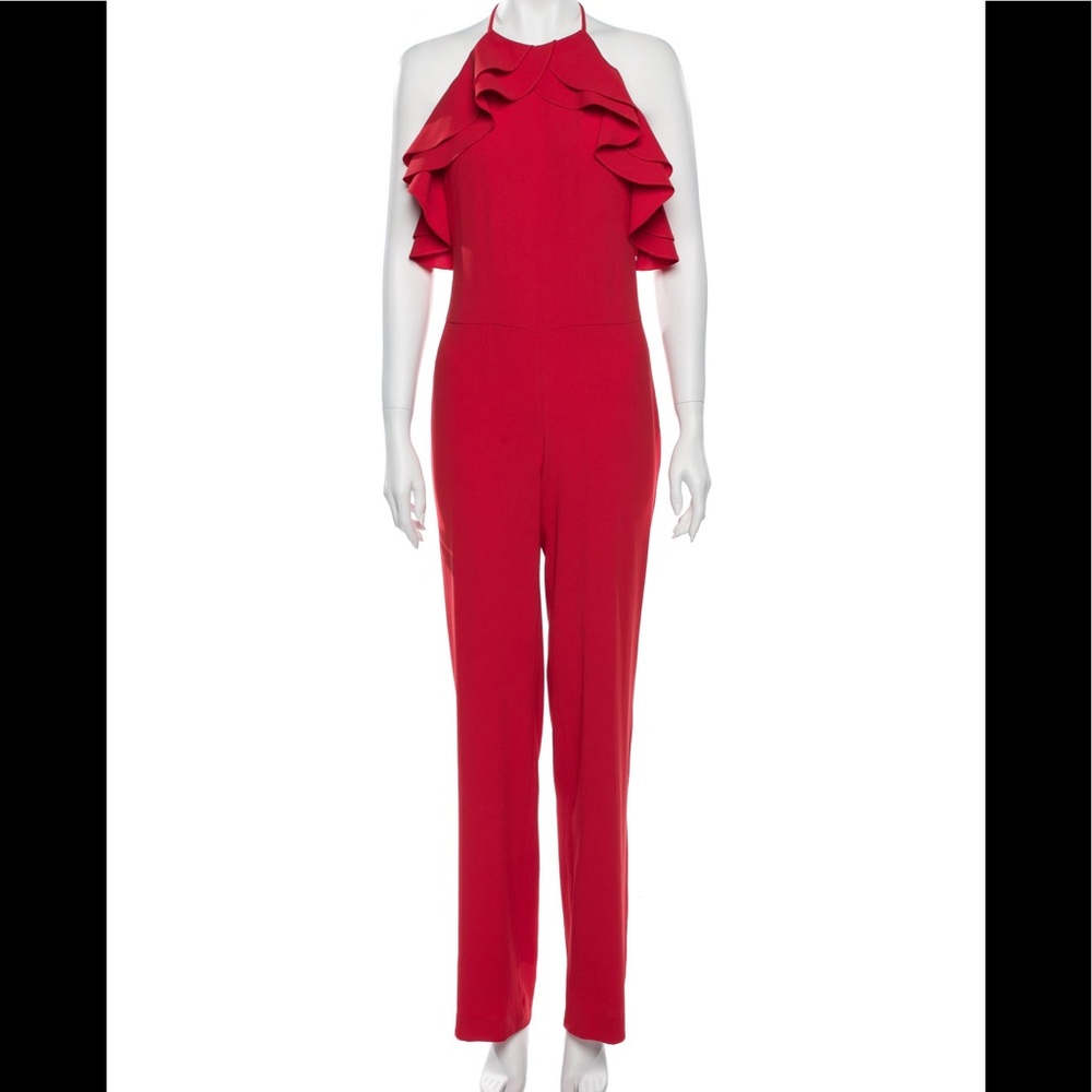 Intermix red jumpsuit petite